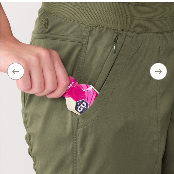 The North Face Women's Aphrodite Green Capris - Picture 3 of 6